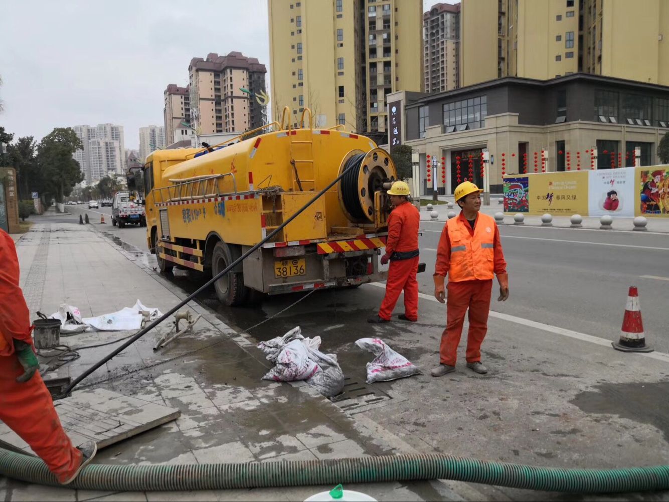 盘山排污管道清淤-管道清洗